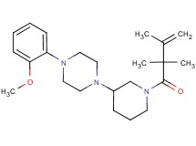 1-(2-methoxyphenyl)-4-[1-(2,2,3-trimethyl-3-butenoyl)-3-piperidinyl]piperazine