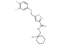 5-[(3,4-difluorophenoxy)methyl]-N-[(1-hydroxycyclohexyl)methyl]-3-isoxazolecarboxamide