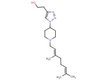 2-(1-{1-[(2E)-3,7-dimethylocta-2,6-dien-1-yl]piperidin-4-yl}-1H-1,2,3-triazol-4-yl)ethanol