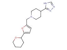 1-{[5-(tetrahydro-2H-pyran-2-yl)-2-furyl]methyl}-4-(4H-1,2,4-triazol-3-yl)piperidine