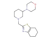 2-{[3-(4-morpholinyl)-1-piperidinyl]methyl}-4,5,6,7-tetrahydro-1,3-benzothiazole
