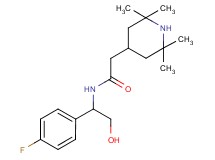 N-[1-(4-fluorophenyl)-2-hydroxyethyl]-2-(2,2,6,6-tetramethylpiperidin-4-yl)acetamide