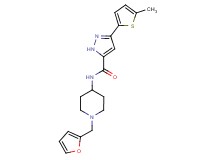 N-[1-(2-furylmethyl)-4-piperidinyl]-3-(5-methyl-2-thienyl)-1H-pyrazole-5-carboxamide