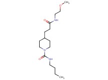 N-butyl-4-{3-[(2-methoxyethyl)amino]-3-oxopropyl}-1-piperidinecarboxamide