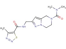 N,N-dimethyl-2-({[(4-methyl-1,2,3-thiadiazol-5-yl)carbonyl]amino}methyl)-6,7-dihydropyrazolo[1,5-a]pyrazine-5(4H)-carboxamide