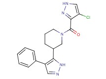 1-[(4-chloro-1H-pyrazol-3-yl)carbonyl]-3-(4-phenyl-1H-pyrazol-5-yl)piperidine