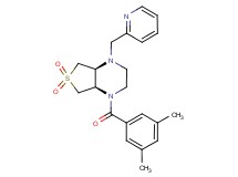 (4aS*,7aR*)-1-(3,5-dimethylbenzoyl)-4-(2-pyridinylmethyl)octahydrothieno[3,4-b]pyrazine 6,6-dioxide