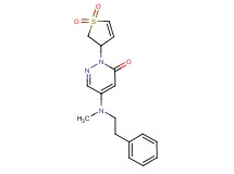 2-(1,1-dioxido-2,3-dihydro-3-thienyl)-5-[methyl(2-phenylethyl)amino]-3(2H)-pyridazinone