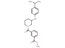 methyl 3-({3-[(4-isopropylphenyl)amino]-1-piperidinyl}carbonyl)benzoate