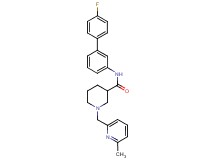N-(4'-fluoro-3-biphenylyl)-1-[(6-methyl-2-pyridinyl)methyl]-3-piperidinecarboxamide