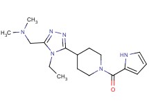 ({4-ethyl-5-[1-(1H-pyrrol-2-ylcarbonyl)piperidin-4-yl]-4H-1,2,4-triazol-3-yl}methyl)dimethylamine