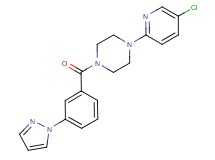 1-(5-chloro-2-pyridinyl)-4-[3-(1H-pyrazol-1-yl)benzoyl]piperazine