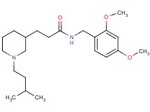 N-(2,4-dimethoxybenzyl)-3-[1-(3-methylbutyl)-3-piperidinyl]propanamide