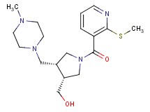 ((3R*,4R*)-4-[(4-methylpiperazin-1-yl)methyl]-1-{[2-(methylthio)pyridin-3-yl]carbonyl}pyrrolidin-3-yl)methanol