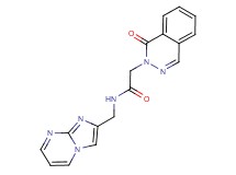 N-(imidazo[1,2-a]pyrimidin-2-ylmethyl)-2-(1-oxo-2(1H)-phthalazinyl)acetamide