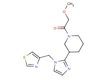 1-(methoxyacetyl)-3-[1-(1,3-thiazol-4-ylmethyl)-1H-imidazol-2-yl]piperidine