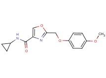 N-cyclopropyl-2-[(4-methoxyphenoxy)methyl]-1,3-oxazole-4-carboxamide