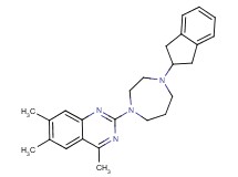 2-[4-(2,3-dihydro-1H-inden-2-yl)-1,4-diazepan-1-yl]-4,6,7-trimethylquinazoline