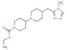 ethyl 4-[(4-methyl-4H-1,2,4-triazol-3-yl)methyl]-1,4'-bipiperidine-1'-carboxylate