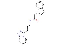 2-(2,3-dihydro-1H-inden-1-yl)-N-(3-[1,2,4]triazolo[4,3-a]pyridin-3-ylpropyl)acetamide