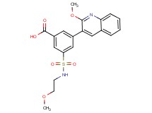3-{[(2-methoxyethyl)amino]sulfonyl}-5-(2-methoxyquinolin-3-yl)benzoic acid
