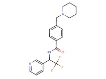 4-(1-piperidinylmethyl)-N-[2,2,2-trifluoro-1-(3-pyridinyl)ethyl]benzamide