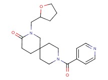 9-isonicotinoyl-2-(tetrahydro-2-furanylmethyl)-2,9-diazaspiro[5.5]undecan-3-one