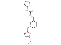 N-cyclopentyl-N'-[(1-{[5-(hydroxymethyl)-2-furyl]methyl}piperidin-3-yl)methyl]urea