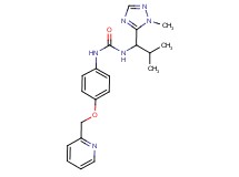 N-[2-methyl-1-(1-methyl-1H-1,2,4-triazol-5-yl)propyl]-N'-[4-(pyridin-2-ylmethoxy)phenyl]urea