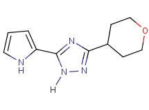 5-(1H-pyrrol-2-yl)-3-(tetrahydro-2H-pyran-4-yl)-1H-1,2,4-triazole
