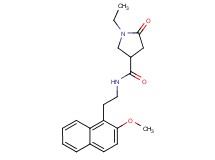 1-ethyl-N-[2-(2-methoxy-1-naphthyl)ethyl]-5-oxo-3-pyrrolidinecarboxamide