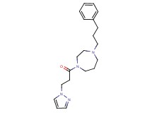 1-(3-phenylpropyl)-4-[3-(1H-pyrazol-1-yl)propanoyl]-1,4-diazepane