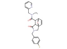 (3aR*,6S*)-2-(4-fluorobenzyl)-N-methyl-1-oxo-N-(pyridin-2-ylmethyl)-1,2,3,6,7,7a-hexahydro-3a,6-epoxyisoindole-7-carboxamide
