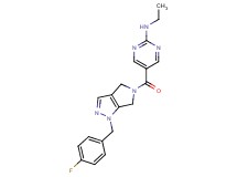 N-ethyl-5-{[1-(4-fluorobenzyl)-4,6-dihydropyrrolo[3,4-c]pyrazol-5(1H)-yl]carbonyl}-2-pyrimidinamine