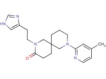 2-[2-(1H-imidazol-4-yl)ethyl]-8-(4-methyl-2-pyridinyl)-2,8-diazaspiro[5.5]undecan-3-one
