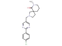 2-{[2-(4-chlorophenyl)pyrimidin-5-yl]methyl}-7-methyl-2,7-diazaspiro[4.5]decan-6-one