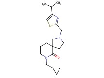 7-(cyclopropylmethyl)-2-[(4-isopropyl-1,3-thiazol-2-yl)methyl]-2,7-diazaspiro[4.5]decan-6-one