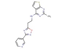 2-methyl-N-[2-(3-pyridin-3-yl-1,2,4-oxadiazol-5-yl)ethyl]thieno[2,3-d]pyrimidin-4-amine