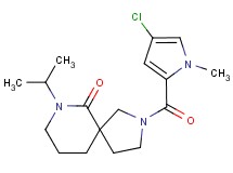 2-[(4-chloro-1-methyl-1H-pyrrol-2-yl)carbonyl]-7-isopropyl-2,7-diazaspiro[4.5]decan-6-one