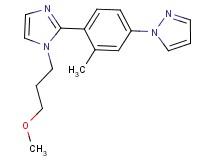 1-{4-[1-(3-methoxypropyl)-1H-imidazol-2-yl]-3-methylphenyl}-1H-pyrazole