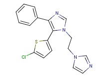 5-(5-chloro-2-thienyl)-1-[2-(1H-imidazol-1-yl)ethyl]-4-phenyl-1H-imidazole