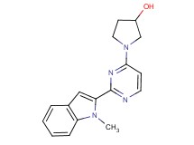 1-[2-(1-methyl-1H-indol-2-yl)pyrimidin-4-yl]pyrrolidin-3-ol