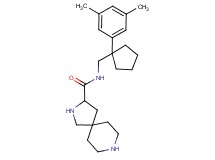 N-{[1-(3,5-dimethylphenyl)cyclopentyl]methyl}-2,8-diazaspiro[4.5]decane-3-carboxamide dihydrochloride