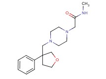 N-methyl-2-{4-[(3-phenyltetrahydrofuran-3-yl)methyl]piperazin-1-yl}acetamide
