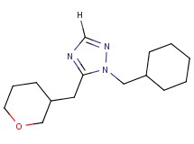 1-(cyclohexylmethyl)-5-(tetrahydro-2H-pyran-3-ylmethyl)-1H-1,2,4-triazole