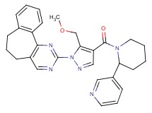 2-(5-(methoxymethyl)-4-{[2-(3-pyridinyl)-1-piperidinyl]carbonyl}-1H-pyrazol-1-yl)-6,7-dihydro-5H-benzo[6,7]cyclohepta[1,2-d]pyrimidine