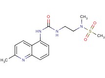N-methyl-N-[2-({[(2-methylquinolin-5-yl)amino]carbonyl}amino)ethyl]methanesulfonamide