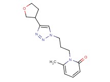 6-methyl-1-{3-[4-(tetrahydrofuran-3-yl)-1H-1,2,3-triazol-1-yl]propyl}pyridin-2(1H)-one