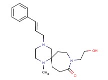 9-(2-hydroxyethyl)-1-methyl-4-[(2E)-3-phenyl-2-propen-1-yl]-1,4,9-triazaspiro[5.6]dodecan-10-one