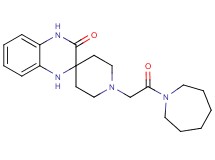 1-[2-(1-azepanyl)-2-oxoethyl]-1',4'-dihydro-3'H-spiro[piperidine-4,2'-quinoxalin]-3'-one